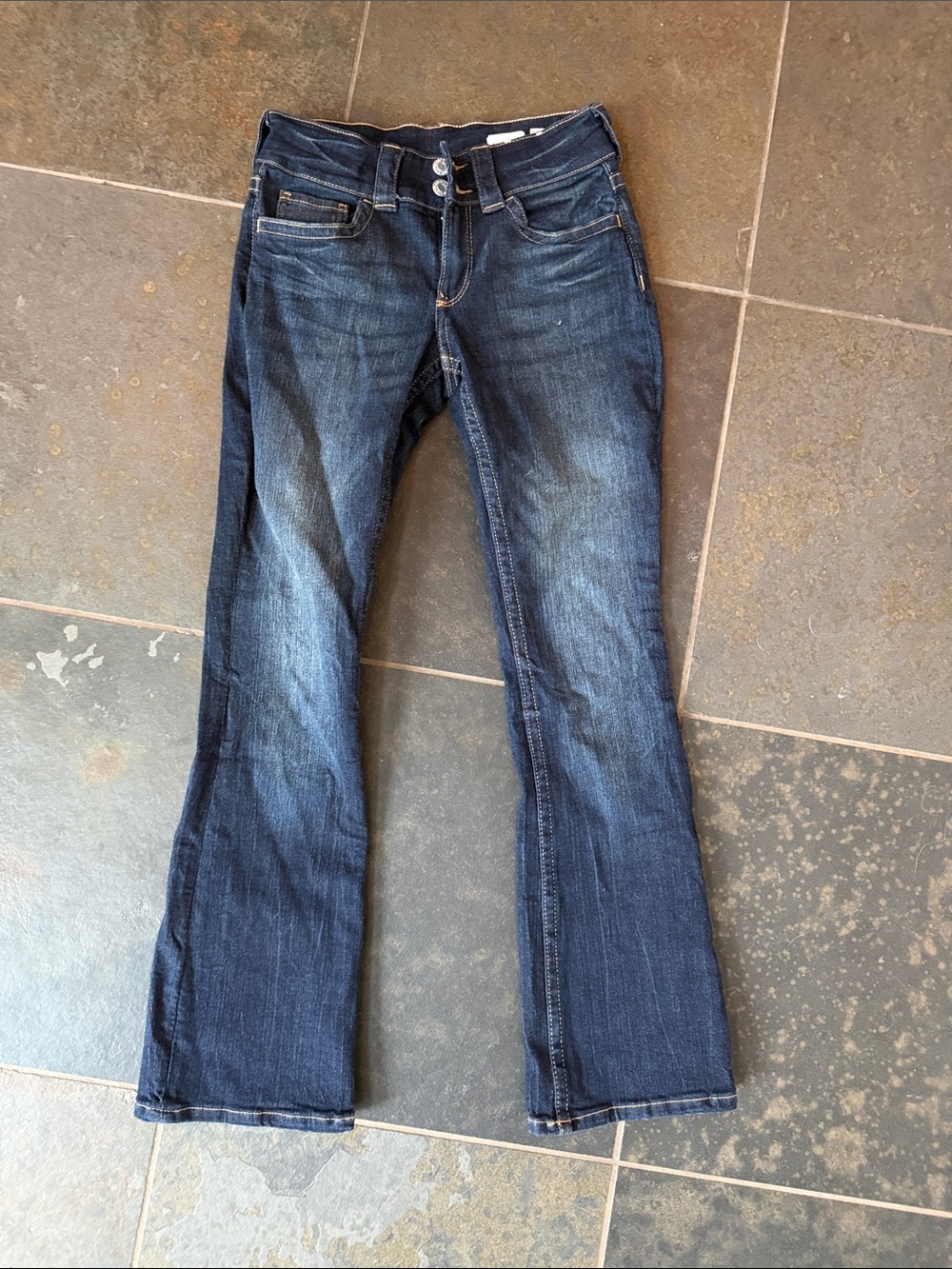 H&M Dark Blue Flared Kids' Jeans low waist bootcut never worn